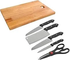 Wooden Cutting Board And Knife Set (ST-102)